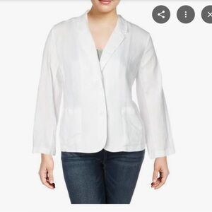 Eileen Fisher linen blend jacket